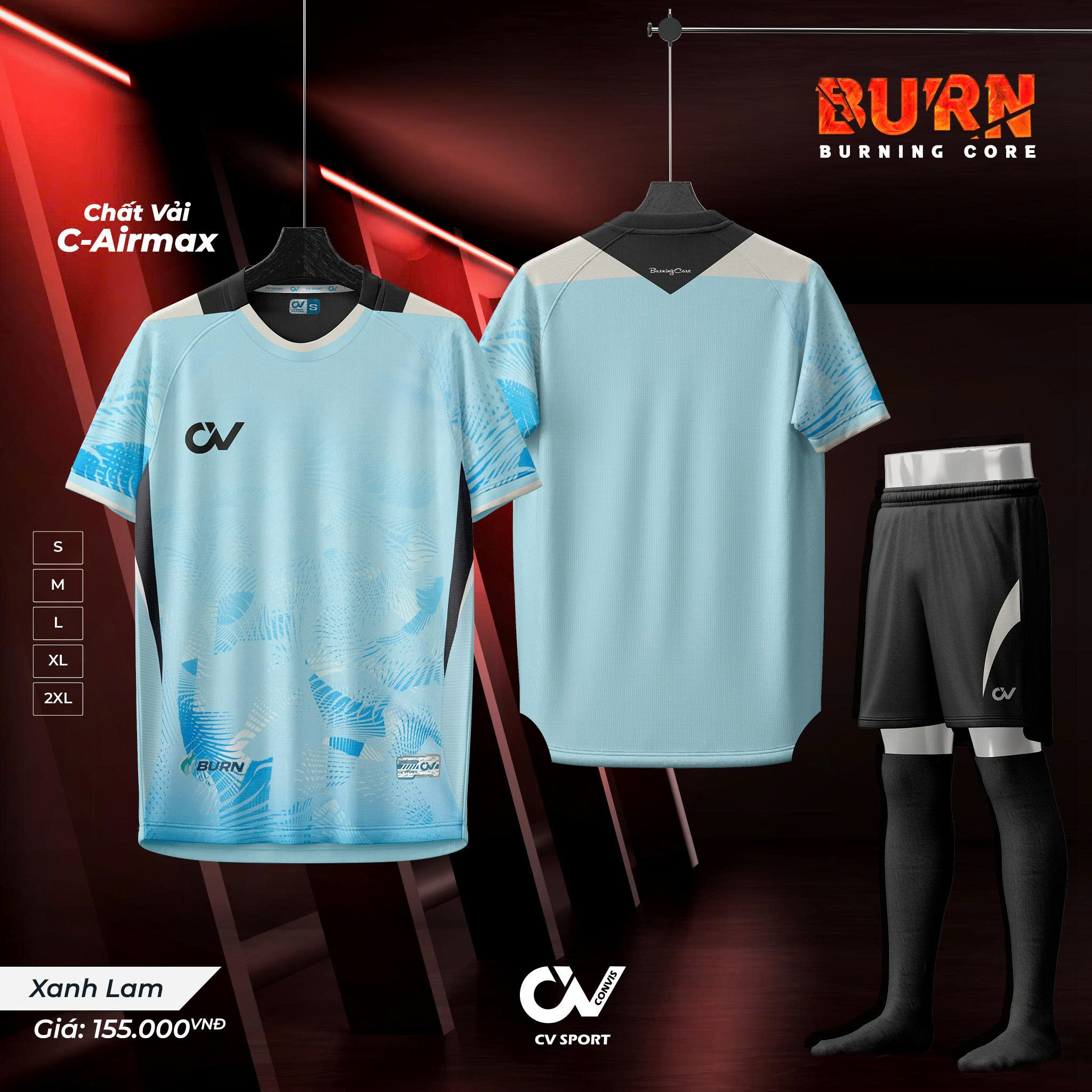 BỘ BÓNG ĐÁ CHÍNH HÃNG CV BURN