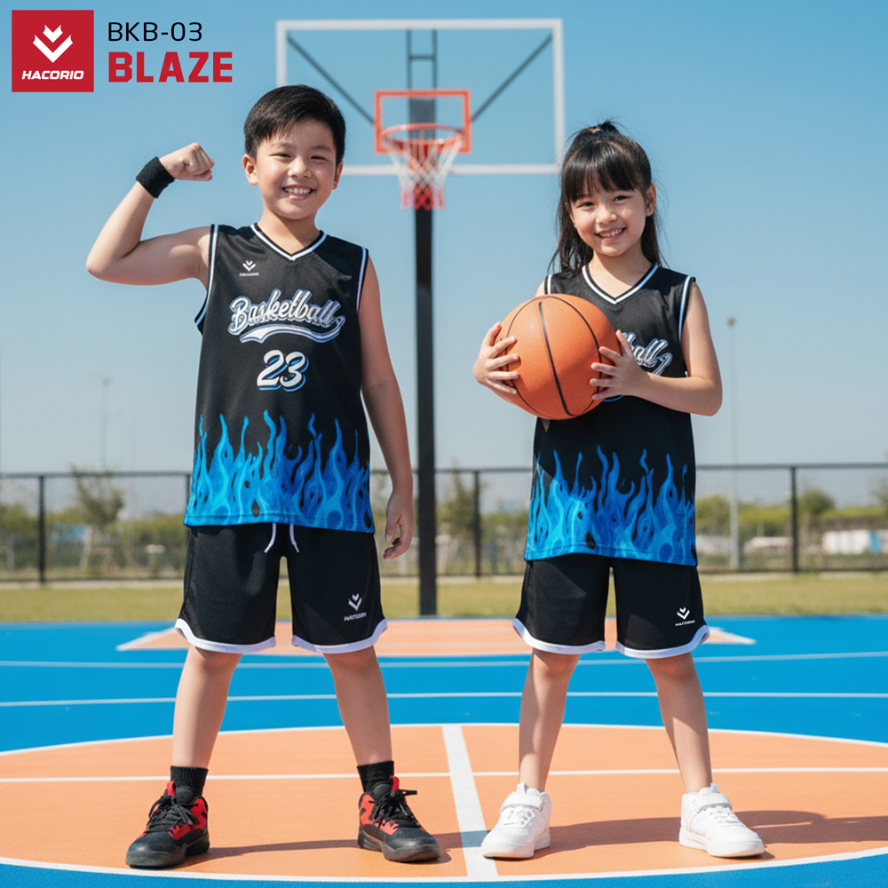 Quần Áo Bóng Rổ Trẻ Em HACORIO - BLAZE (BKB - 03) - ảnh