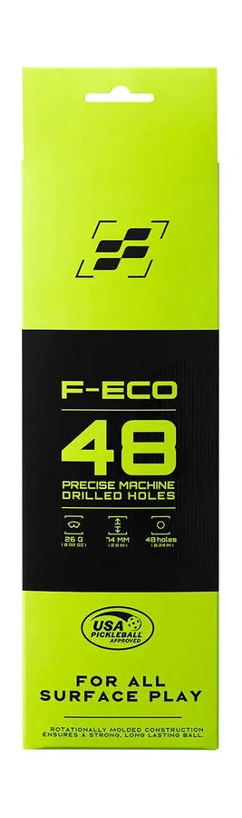 Bóng Thị Đấu Pickleball Facolos F-Eco 48 USAPA (Hộp 3 quả)