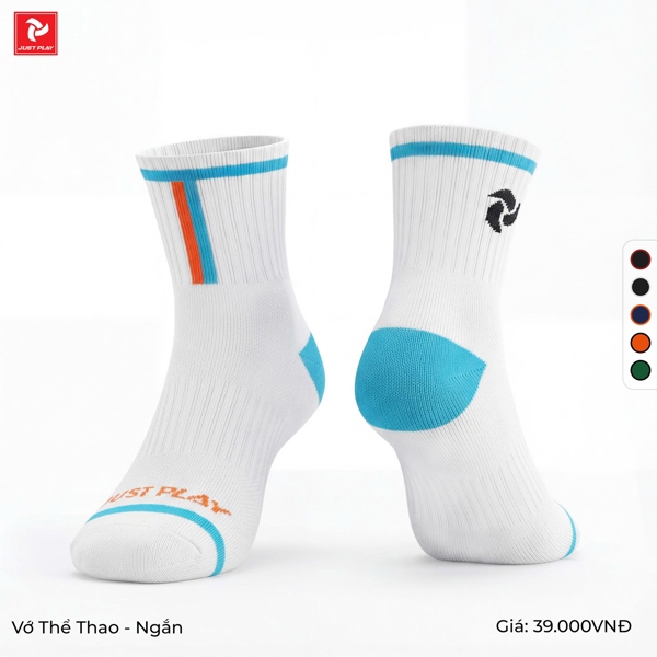 Vớ thể thao Just Play ngắn JPPK02S